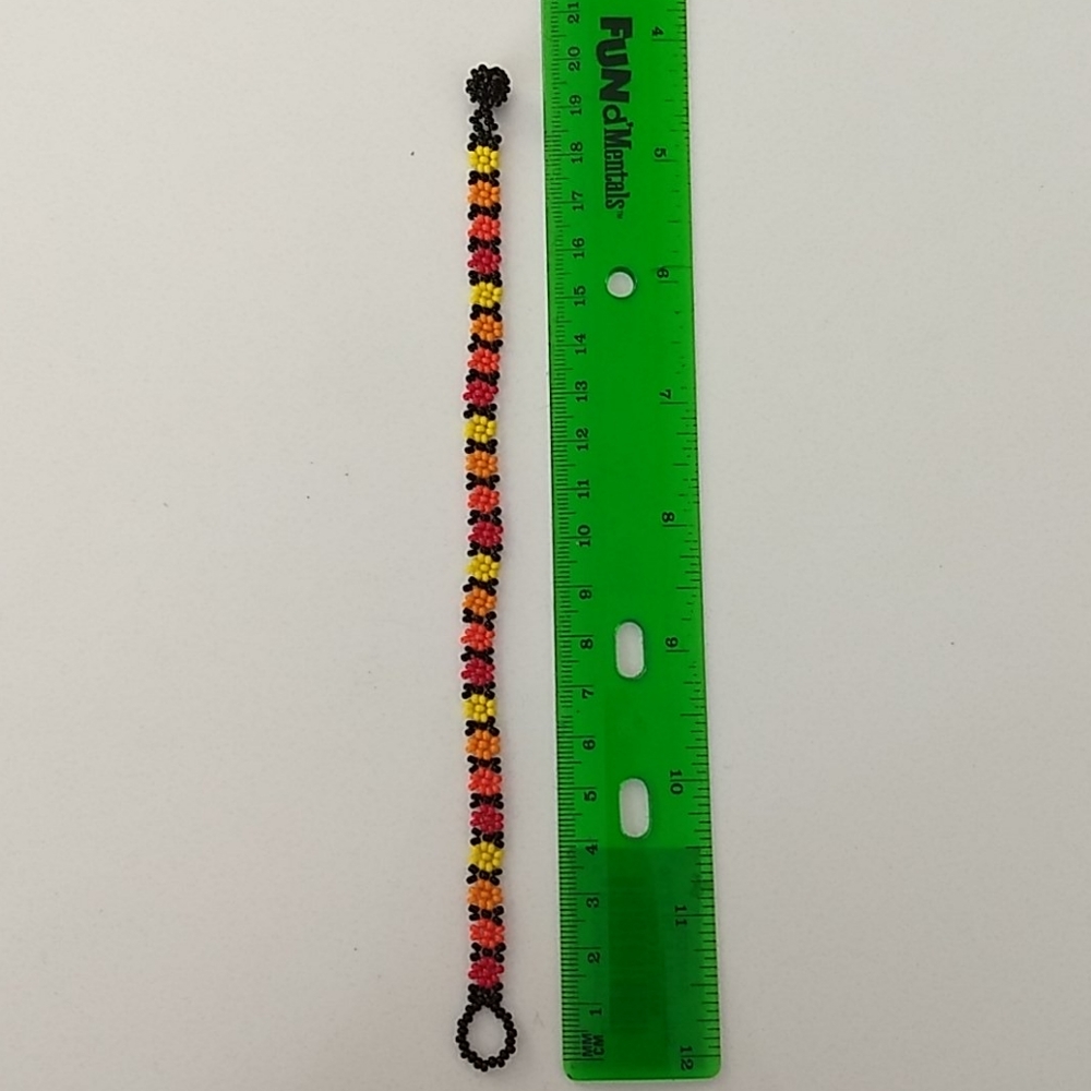 Two Beaded Flower Bracelets